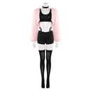 Hazbin Hotel Season 2 Angel Dust Pink Coat Top Pants Set Women Halloween Carnival Party Cosplay Costume