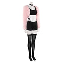 Hazbin Hotel Season 2 Angel Dust Pink Coat Top Pants Set Women Halloween Carnival Party Cosplay Costume