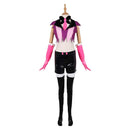 Hazbin Hotel Season 2 Angel Dust Purple Top Leather Pants Set Outfits Halloween Carnival Party Cosplay Costume
