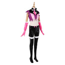 Hazbin Hotel Season 2 Angel Dust Purple Top Leather Pants Set Outfits Halloween Carnival Party Cosplay Costume
