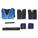 Hazbin Hotel Season 2 Angel Dust Weapon of Mass Distraction Blue Gown Dress Outfit Unisex Halloween Carnival Party Cosplay Costume