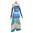 Hazbin Hotel Season 2 Angel Dust Weapon of Mass Distraction Blue Gown Dress Outfit Unisex Halloween Carnival Party Cosplay Costume