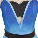 Hazbin Hotel Season 2 Angel Dust Weapon of Mass Distraction Blue Gown Dress Outfit Unisex Halloween Carnival Party Cosplay Costume