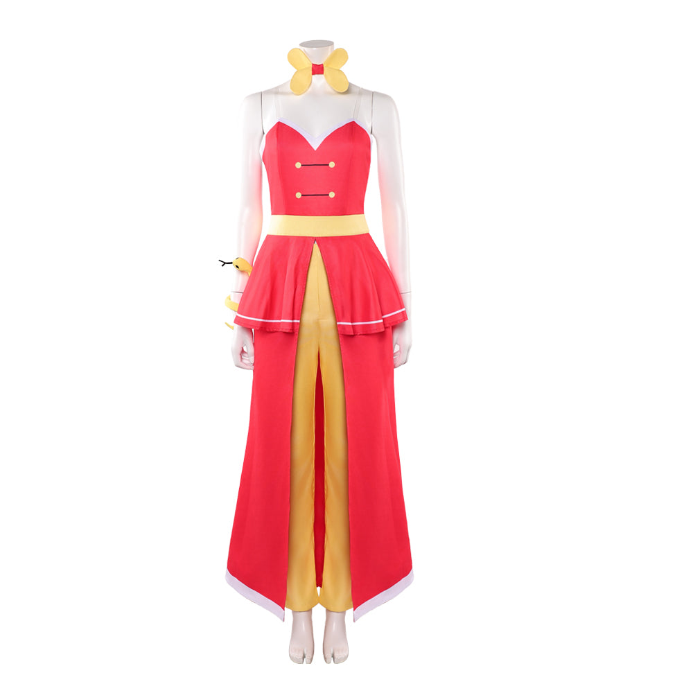 Hazbin Hotel Season 2 Charlie Morningstar Curtain Call Red Dress Outfits Women Halloween Carnival Party Cosplay Costume Hazbin Hotel Season 2 Charlie Morningstar Curtain Call Red Dress Outfits Women Halloween Carnival Party Cosplay Costume