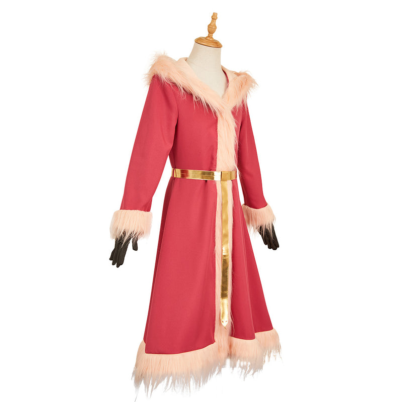 Hazbin Hotel Season 2 Lucifer Men Red Bathrobe Loungewear Set