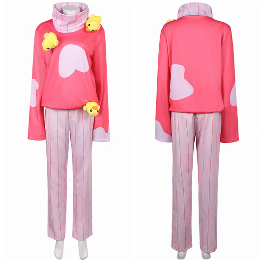 Hazbin Hotel Season 2 Lucifer Morningstar Pink Sweater Fullset Pajamas Men Halloween Carnival Party Cosplay Costume