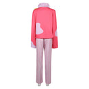 Hazbin Hotel Season 2 Lucifer Morningstar Pink Sweater Fullset Pajamas Men Halloween Carnival Party Cosplay Costume