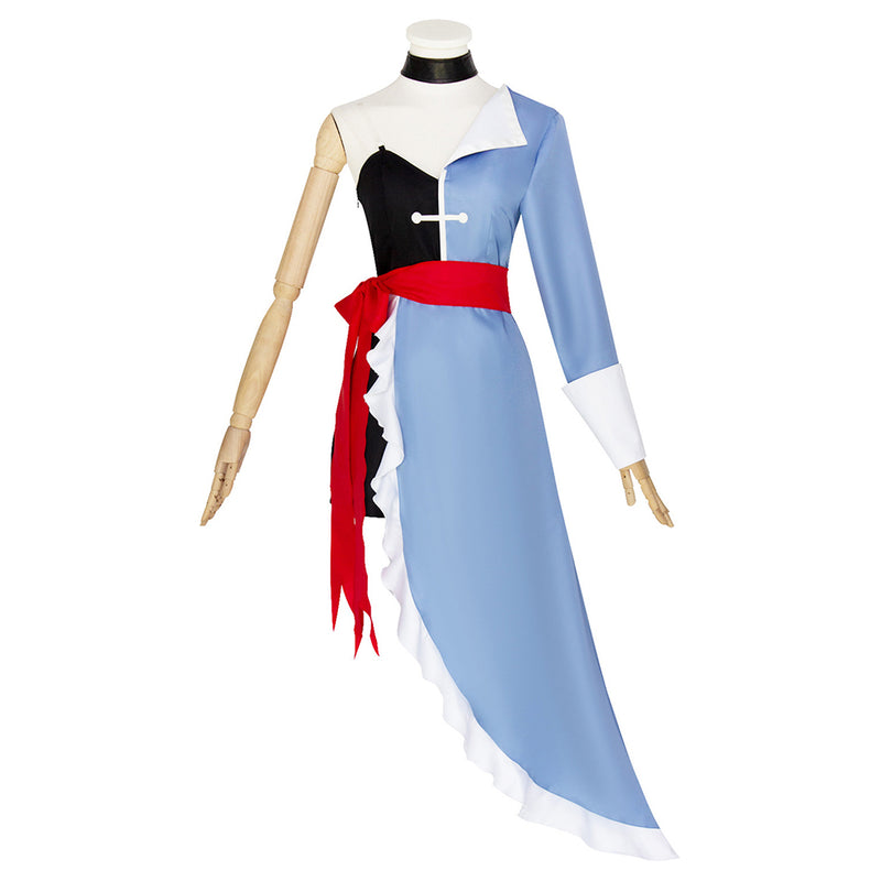 Hazbin Hotel Season 2 Vaggie Purple Formal Gown Outfit Women Halloween Carnival Party Cosplay Costume Hazbin Hotel Season 2 Vaggie Purple Formal Gown Outfit Women Halloween Carnival Party Cosplay Costume