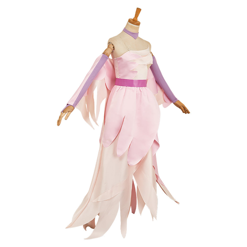 Hazbin Hotel Season 2 Velvette Once We Get Up There Pink Dress Outfit Women Halloween Carnival Party Cosplay Costume