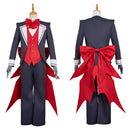 Hazbin Hotel Season 2 Vox Cafe Lounge Black Bulter Outfit Men Halloween Carnival Party Cosplay Costume  