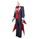 Hazbin Hotel Season 2 Vox Cafe Lounge Black Bulter Outfit Men Halloween Carnival Party Cosplay Costume  