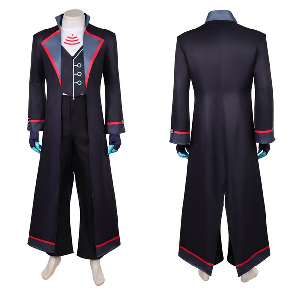 Hazbin Hotel Season 2 Vox Navy Blue Coat Set Men Halloween Carnival Party Cosplay Costume