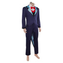 Hazbin Hotel Season 2 Vox Vincent Whittman Blue Suit Halloween Carnival Party Cosplay Costume