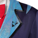 Hazbin Hotel Season 2 Vox Vincent Whittman Blue Suit Halloween Carnival Party Cosplay Costume