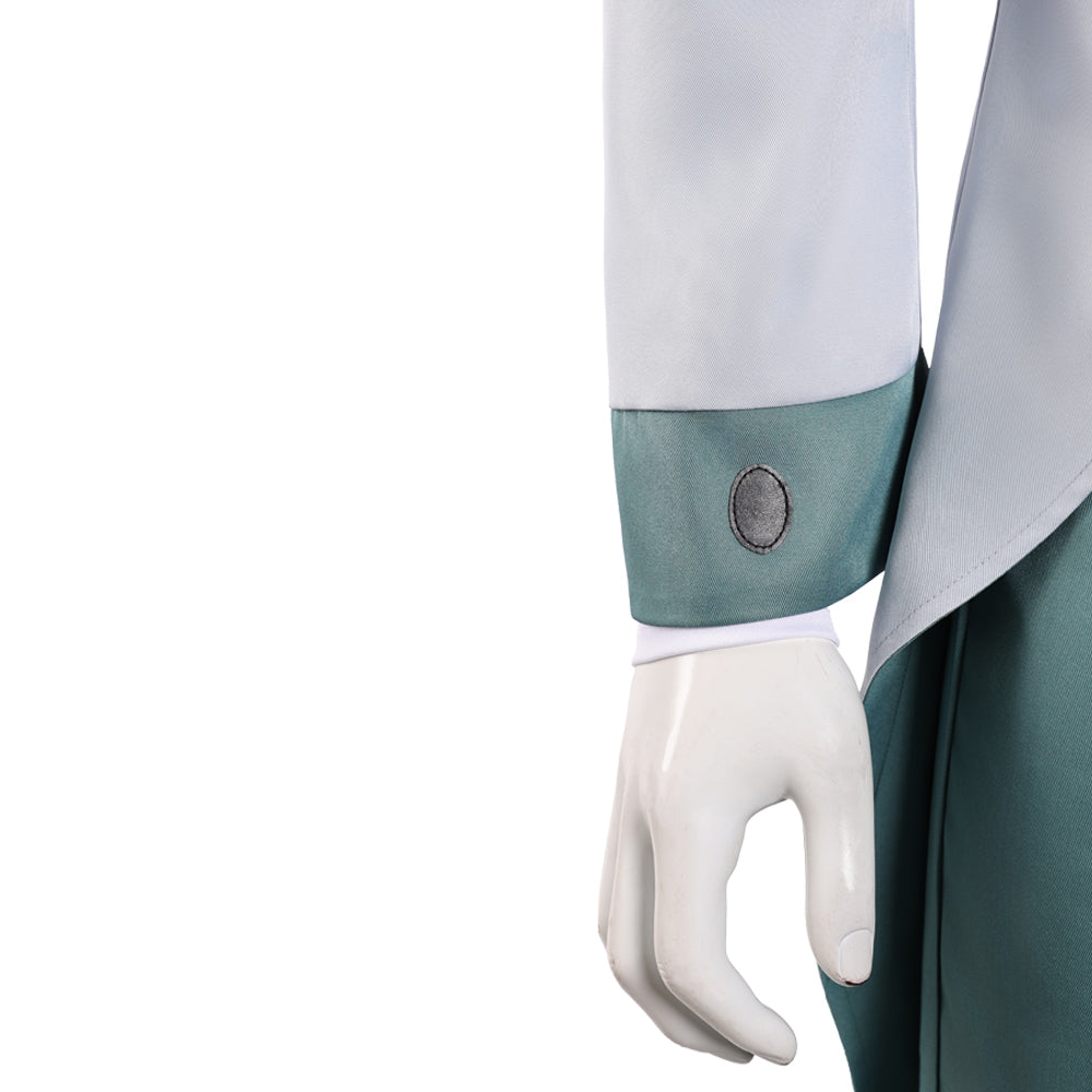 Hazbin Hotel 2025 Season 2 Vox Women White Tailcoat Tuxedo Fullset Outfit Carnival Halloween Cosplay Costume