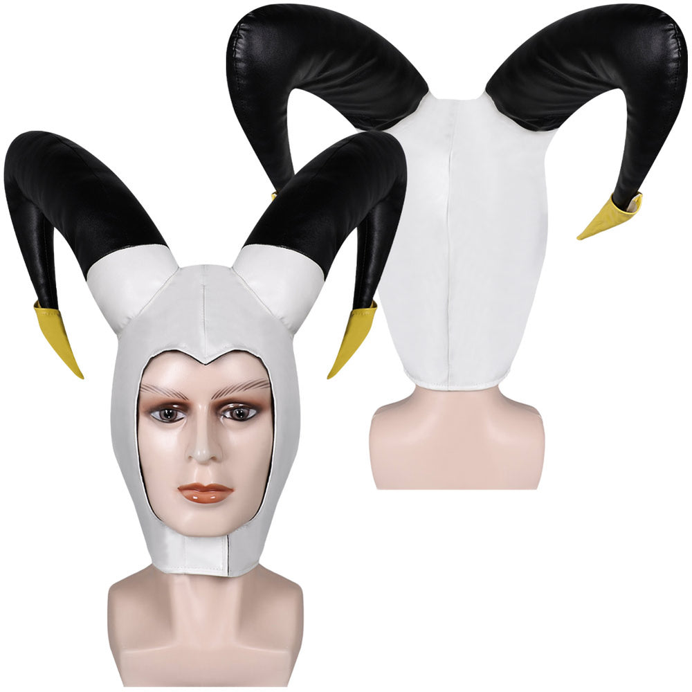 Hazbin Hotel TV Adam Black And White Cosplay Headband Hat Halloween Ca