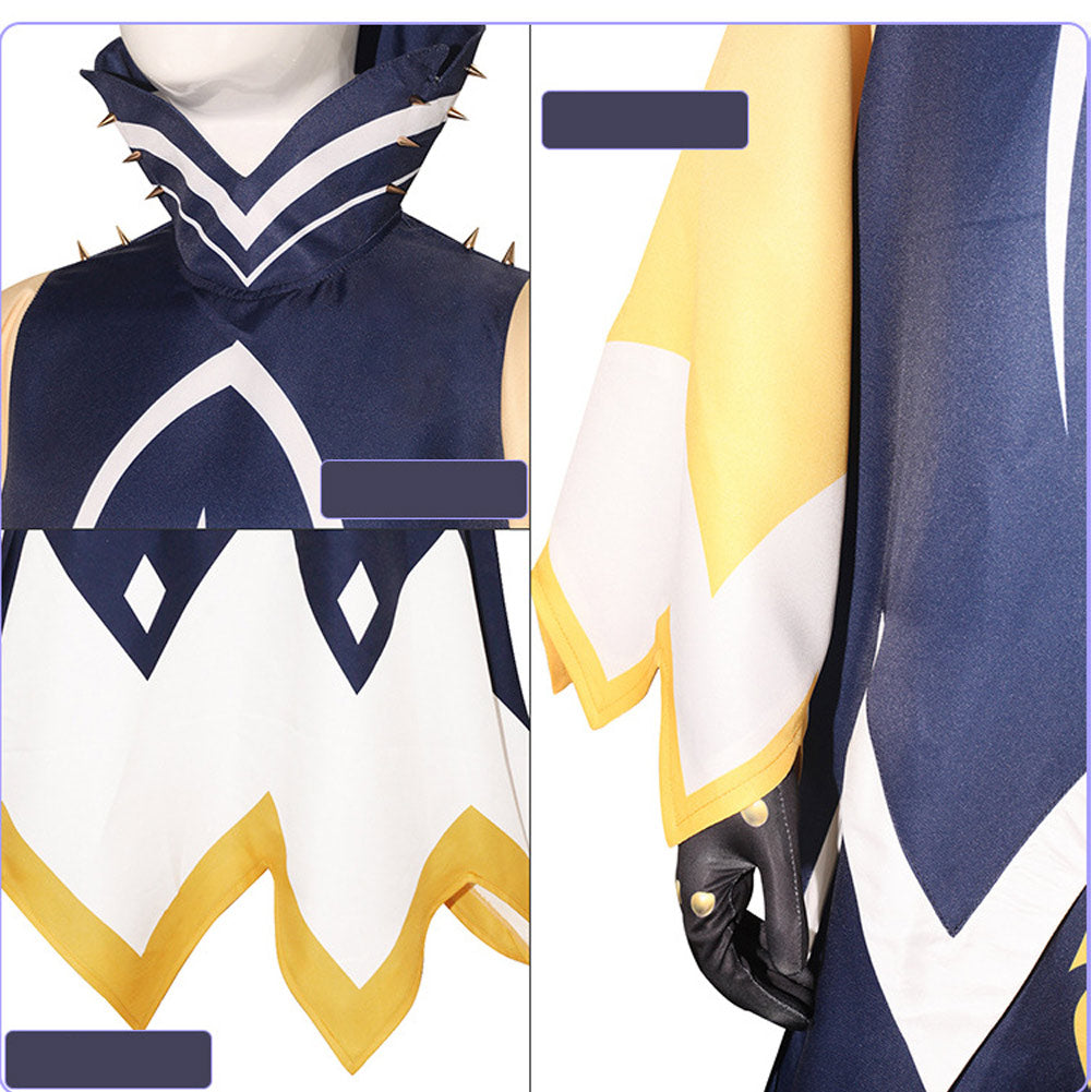 Hazbin Hotel Season 2 Maid and Bulter Adam White Robe Outfit Carnival Halloween Cosplay Costume