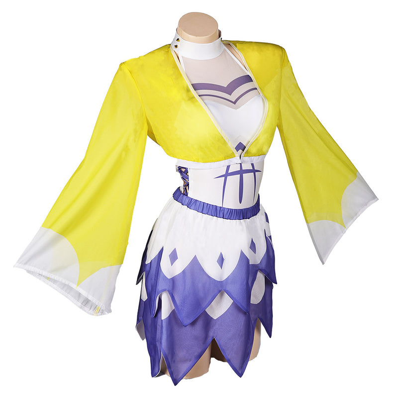 Hazbin Hotel TV Adam Women Blue Swimsuit Party Carnival Halloween Cosplay Costume Original Design