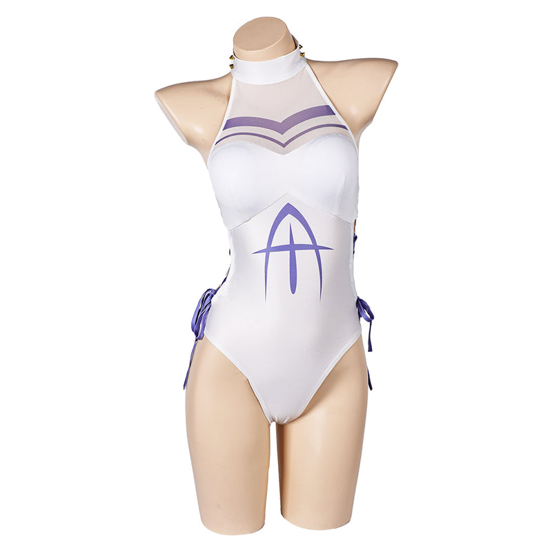 Hazbin Hotel TV Adam Women Blue Swimsuit Party Carnival Halloween Cosplay Costume Original Design