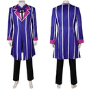 Hazbin Hotel TV Alastor Blue Outfit Party Carnival Halloween Cosplay Costume