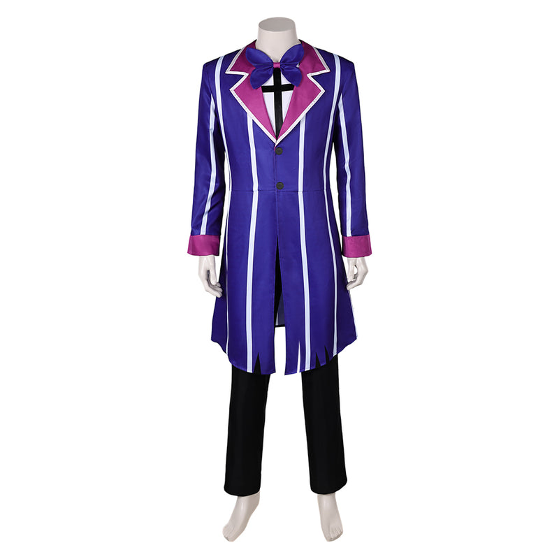 Hazbin Hotel TV Alastor Blue Outfit Party Carnival Halloween Cosplay Costume