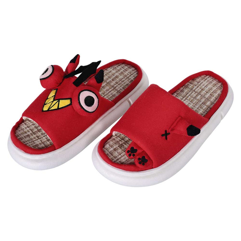 Hazbin Hotel TV Alastor Red Cosplay Slippers Shoes Halloween Costumes Accessory