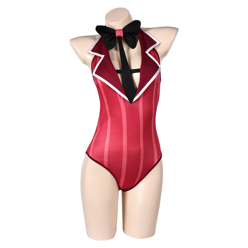 Hazbin Hotel TV Alastor Women Red Sexy One-piece Swimsuit Party Carnival Halloween Cosplay Costume