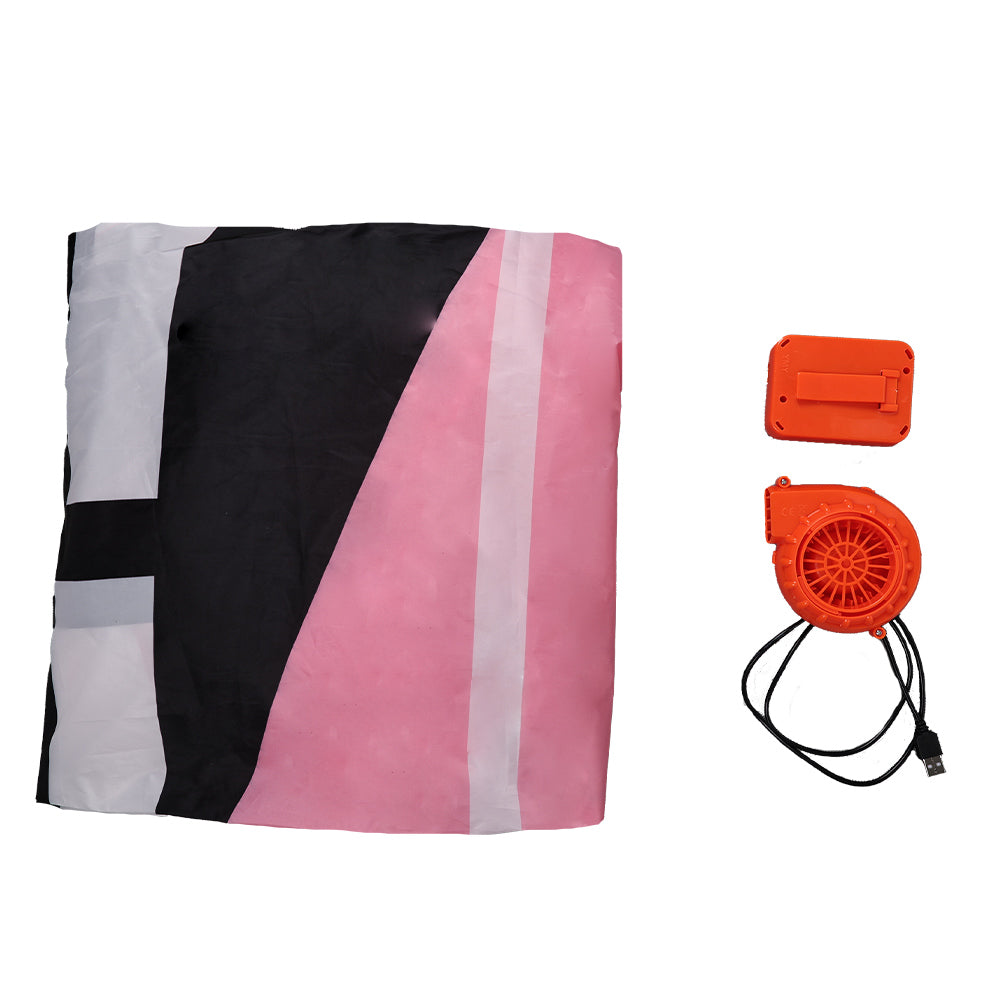 Hazbin Hotel Angel Dust Pink Inflatable Full Body Suit Party Carnival