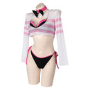 Hazbin Hotel TV Angel Dust Women Pink And Black Bikini Set Swimsuit Cosplay Costume Original Design
