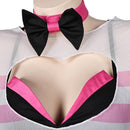 Hazbin Hotel TV Angel Dust Women Pink And Black Bikini Set Swimsuit Cosplay Costume Original Design