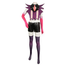 Hazbin Hotel TV Angel Dust Women Purple Combat Suit Party Carnival Halloween Cosplay Costume