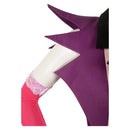 Hazbin Hotel TV Angel Dust Women Purple Combat Suit Party Carnival Halloween Cosplay Costume