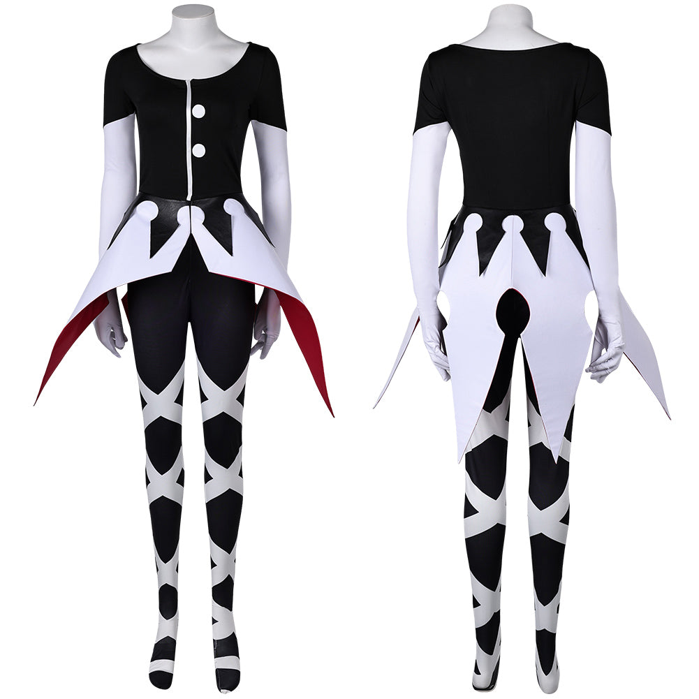 Hazbin Hotel Carmilla Carmine Women Black Jumpsuit Party Carnival Hall