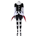 Hazbin Hotel TV Carmilla Carmine Women Black Jumpsuit Party Carnival Halloween Cosplay Costume
