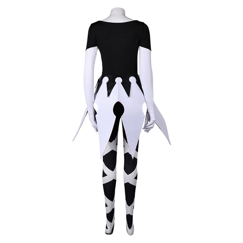 Hazbin Hotel TV Carmilla Carmine Women Black Jumpsuit Party Carnival Halloween Cosplay Costume