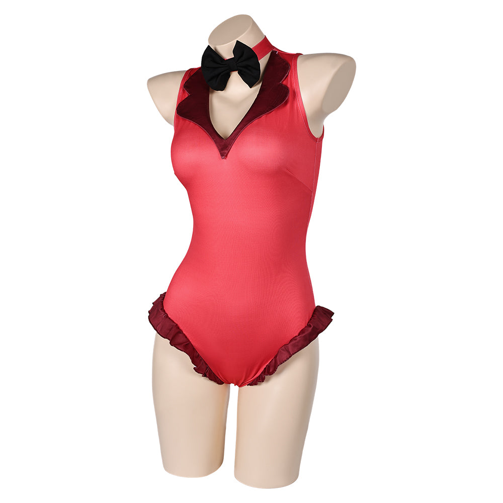 Hazbin Hotel TV Charlie Morningstar Women Red One-piece Swimsuit Cospl