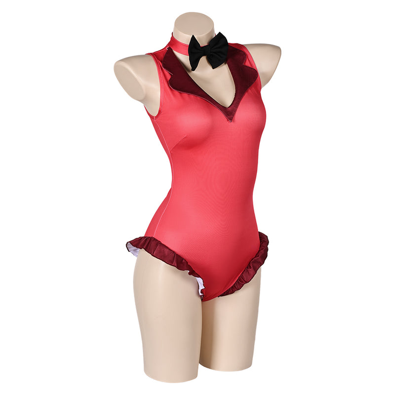 Hazbin Hotel TV Charlie Morningstar Women Red One-piece Swimsuit Cosplay Costume Original Design