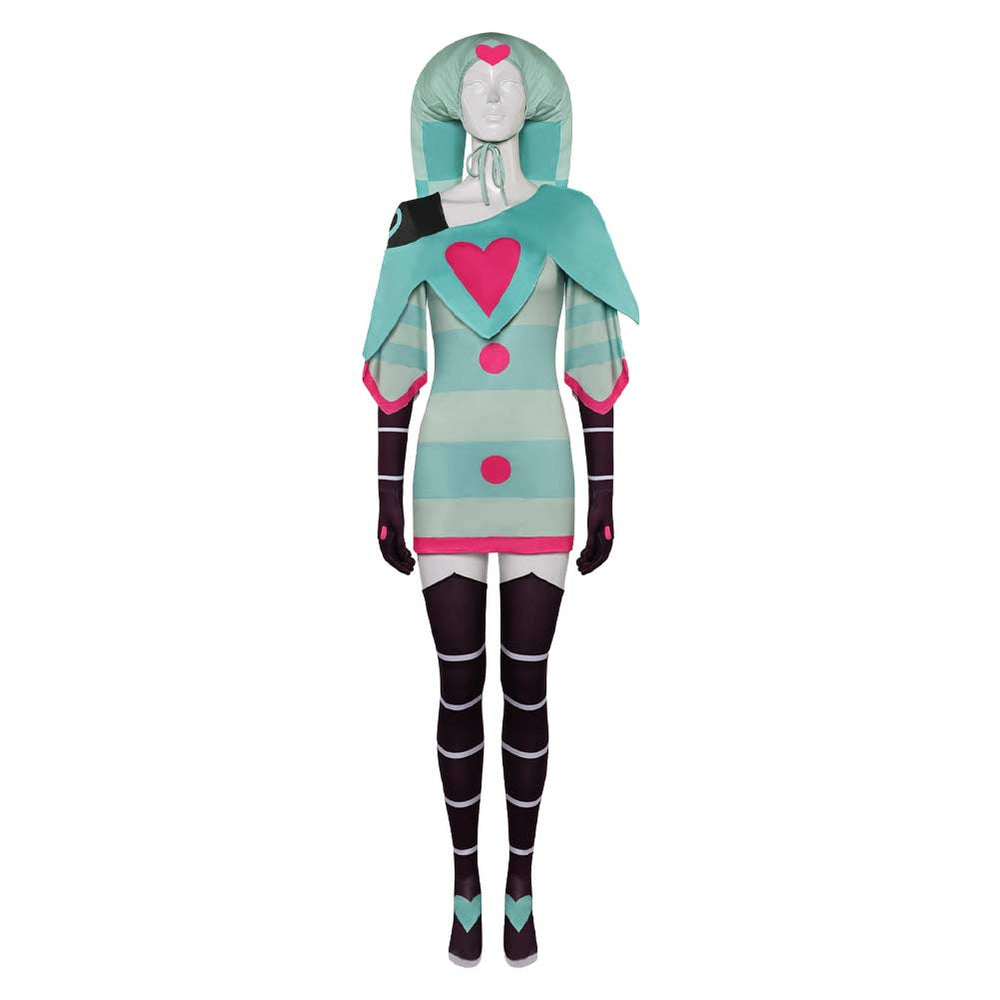 Hazbin Hotel Fizzarolli Green Sleepwear Outfits Party Carnival