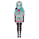 Hazbin Hotel TV Fizzarolli Women Green Dress Party Carnival Halloween Cosplay Costume