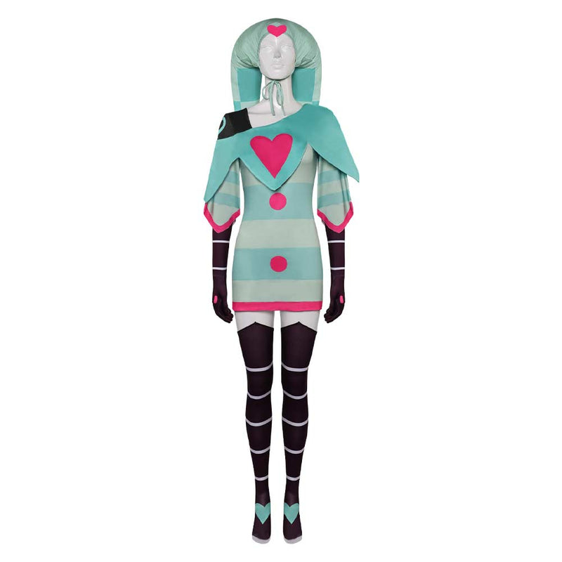 Hazbin Hotel Fizzarolli Green Sleepwear Outfits Party Carnival Halloween Cosplay Costume Hazbin Hotel Fizzarolli Green Sleepwear Outfits Party Carnival Halloween Cosplay Costume