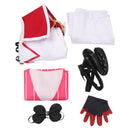 Hazbin Hotel TV Lucifer Morningstar White Combat Suit Party Carnival Halloween Cosplay Costume