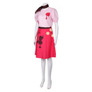 Hazbin Hotel TV Niffty Women Pink Printed Dress Party Carnival Halloween Cosplay Costume