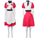Hazbin Hotel TV Niffty Women White Dress Party Carnival Halloween Cosplay Costume