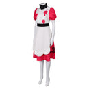 Hazbin Hotel TV Niffty Women White Dress Party Carnival Halloween Cosplay Costume