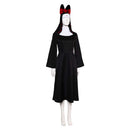 Hazbin Hotel TV Nun Alastor Women Black Dress With Hat Party Carnival Halloween Cosplay Costume
