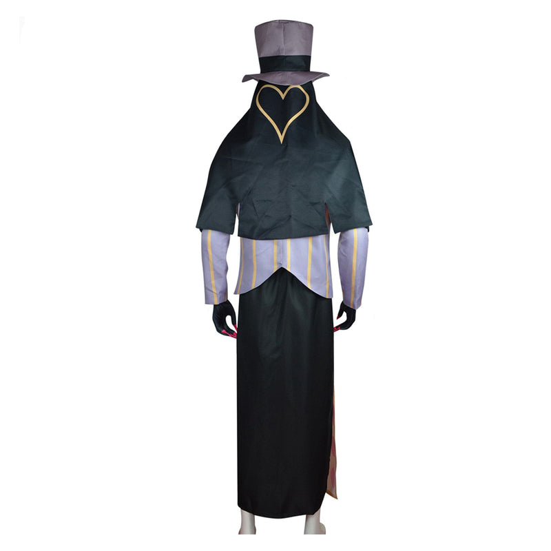 Hazbin Hotel TV Sir Pentious Brown Outfit With Hat Party Carnival Halloween Cosplay Costume