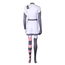 Hazbin Hotel TV Vaggie Women White Dress Set Party Carnival Halloween Cosplay Costume