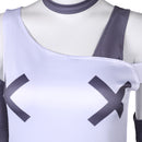 Hazbin Hotel TV Vaggie Women White Dress Set Party Carnival Halloween Cosplay Costume