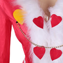 Hazbin Hotel TV Valentino Women Pink Sexy Suit Party Carnival Halloween Cosplay Costume