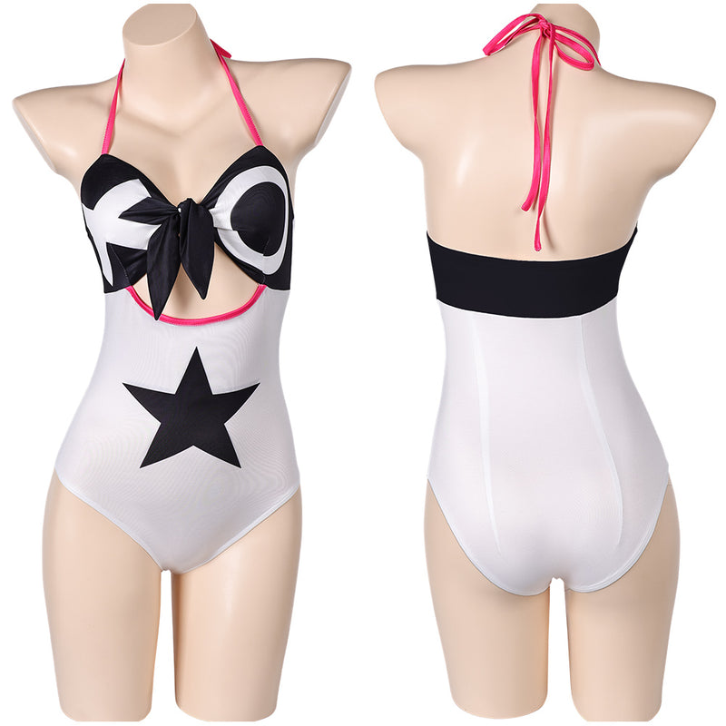 Hazbin Hotel TV Verosika Mayday Women White One-piece Swimsuit Cosplay Costume